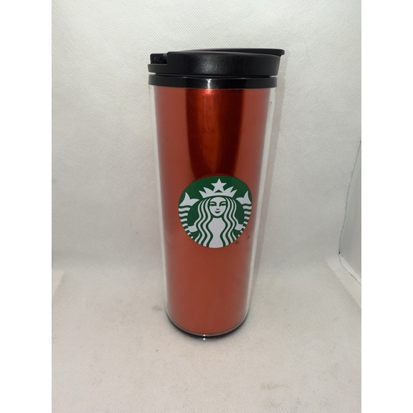Starbucks‎ Coffee Travel Mug 16 oz 2020 Red  Cup Tumbler Screw On Snap Lid - Picture 1 of 4
